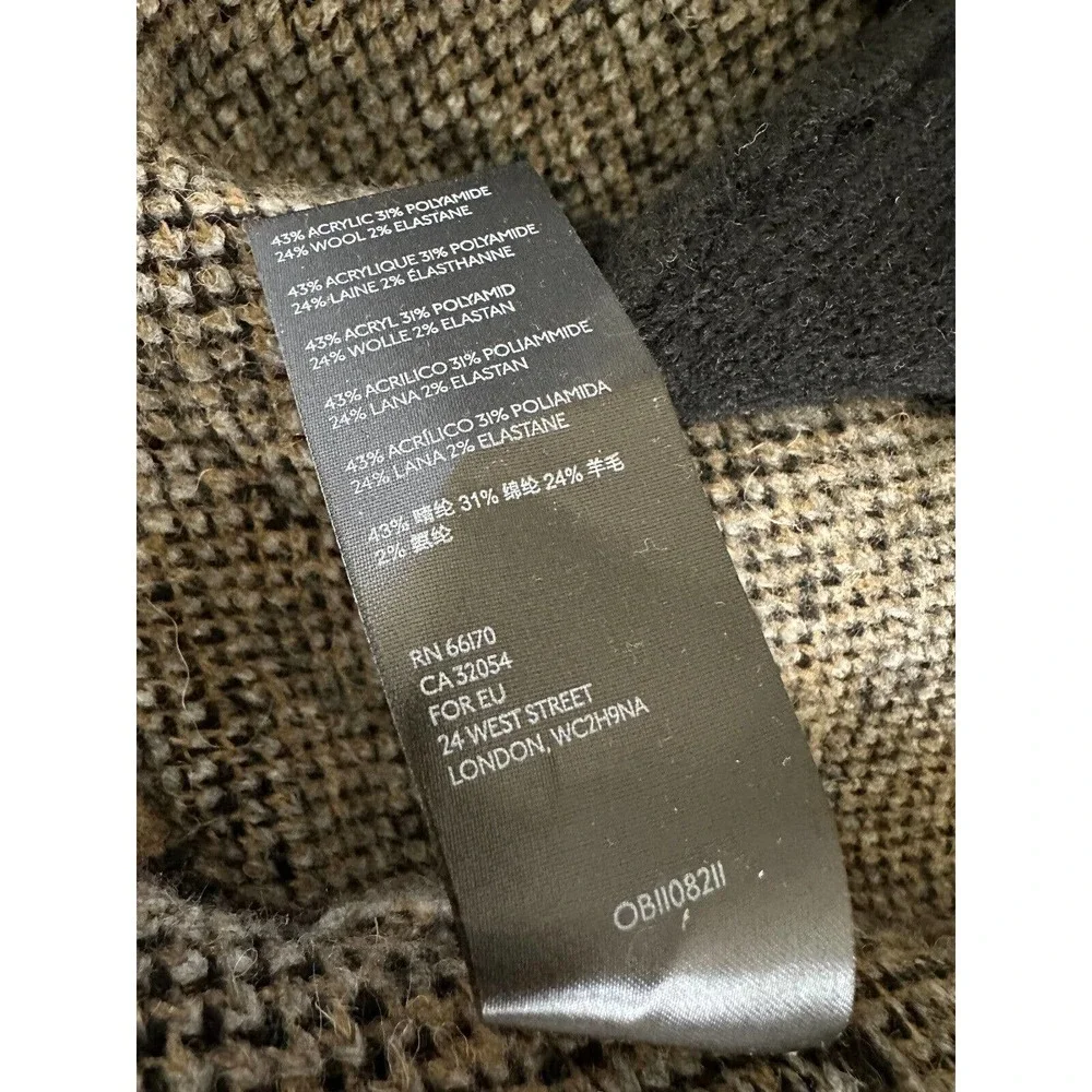 NWT Anthropologie Ferna Plaid Sweater Coat Wool Blend Women's SP Small Petite - Picture 9 of 14